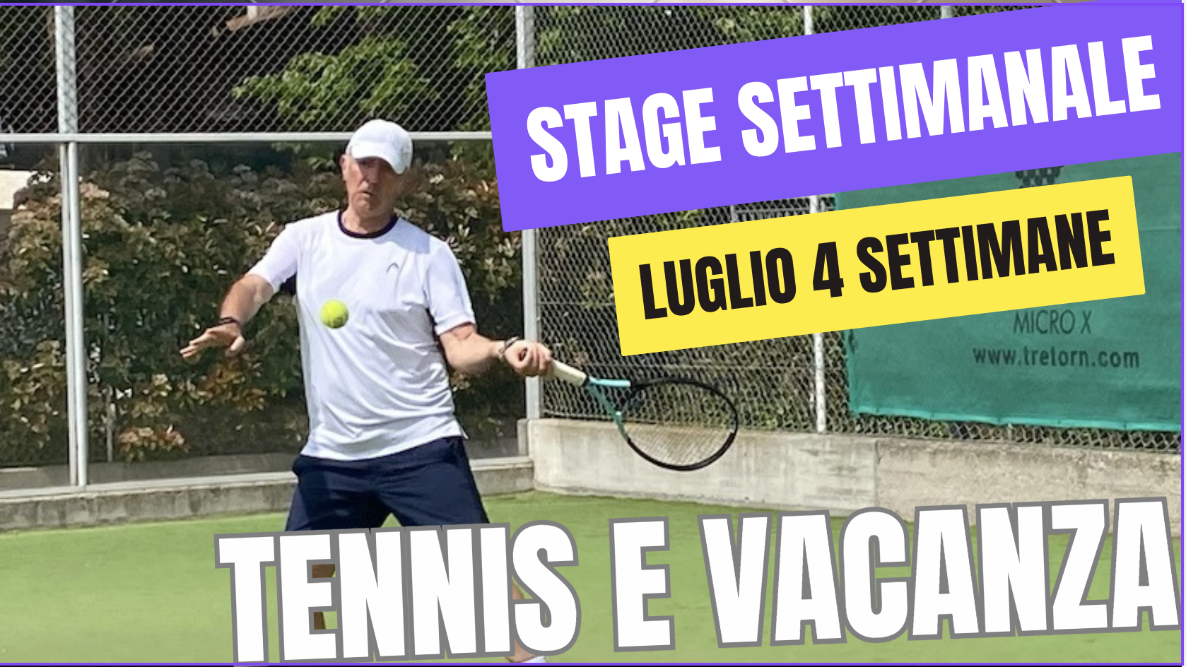 STAGE SETTIMANALE DI TENNIS TUTTO IL MESE DI LUGLIO 2025